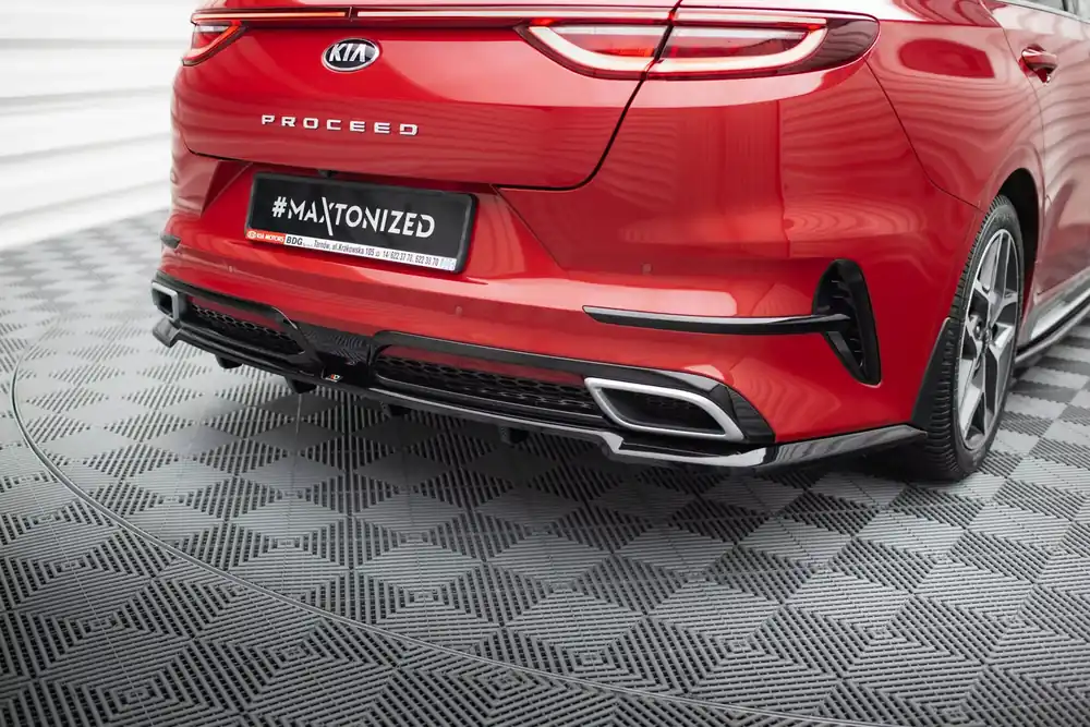 Expressversand Mittlerer Cup Diffusor DTM Look Heck Ansatz passend für Kia ProCeed GT-Line Mk1