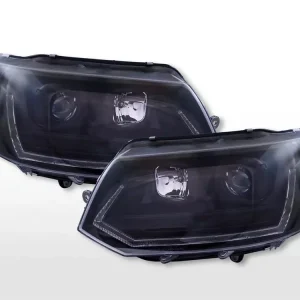 Abverkauf Halogen Scheinwerfer Set passend für VW T5 ab 2010 schwarz