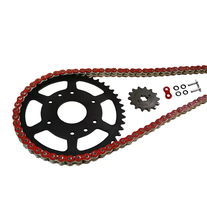 Begrenztes Angebot EK-Chain Kettensatz 525 MVXZ-2 passend für Suzuki GSX-S1000 S GT ABS M3 – Rot