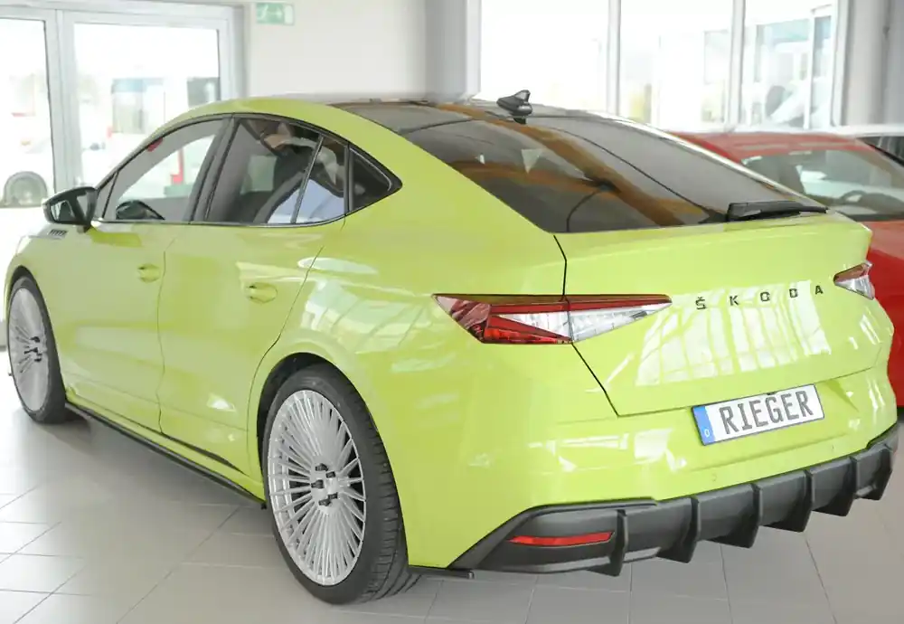 Rieger Heckschürzenansatz seitlich links passend für Skoda Enyaq iV RS Coupé Nur Für Kurze Zeit