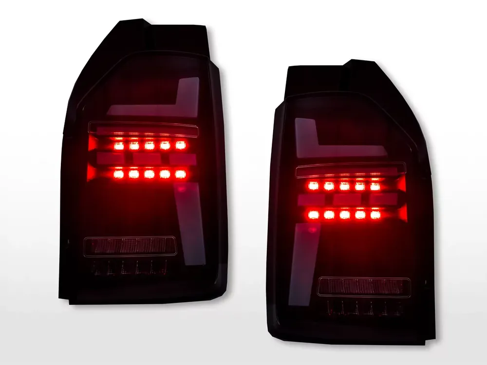 LED Rückleuchten Set passend für VW T6 ab 2020 Flügeltüren-Version schwarz Garantierte Lieferung