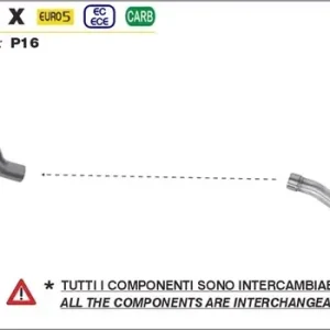 ARROW Indy Race Evo Endschalldämpfer passend für BENELLI TRK 502 X 21-23 Must-Have