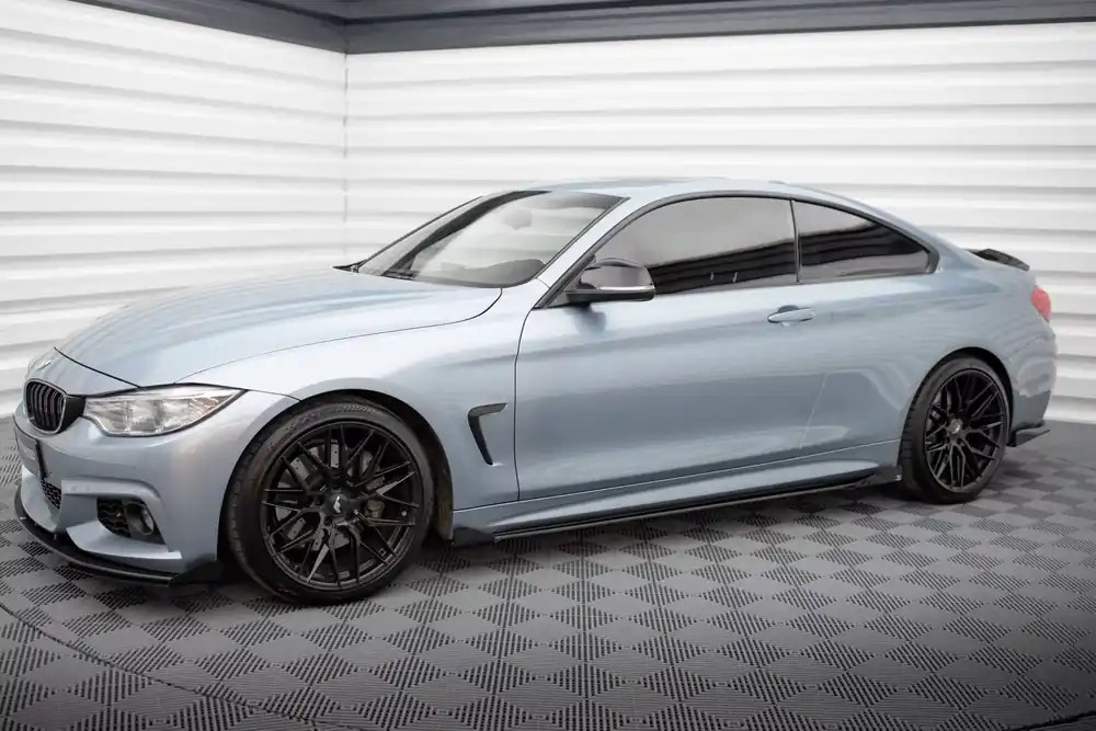 Saisonangebot Street Pro Seitenschweller Ansatz + Flaps passend für BMW 4er Coupe / Gran Coupe / Cabrio M-Paket F32 / F36 / F33