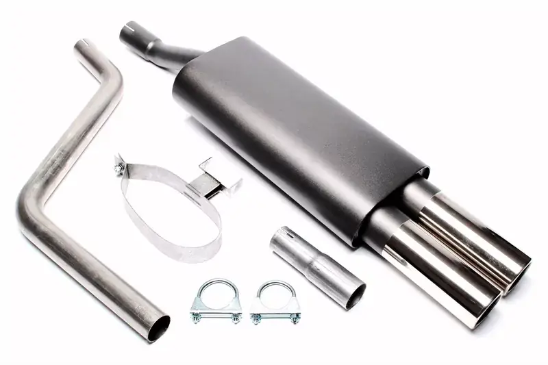 TA Technix Sportendschalldämpfer 2x76mm passend für VW Polo 86C Schnäppchen