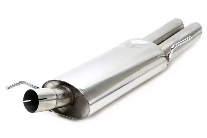 TA Technix Endschalldämpfer 2x76mm aus Rennsportanlage RS3E276SC passend für VW Golf III, Golf III+IV Cabriolet Geprüft