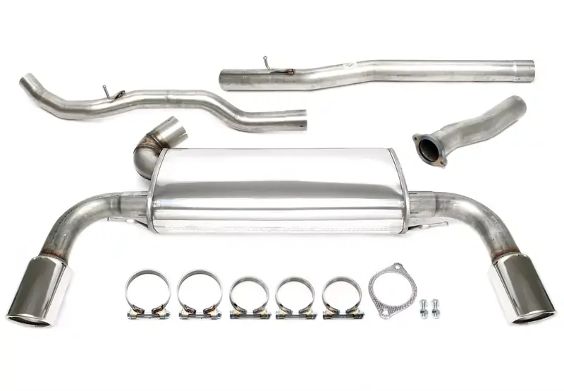TA Technix Duplex Edelstahlanlage 1x100mm links und rechts passend für Volvo S60 II / V60 Typ F Letzte Chance