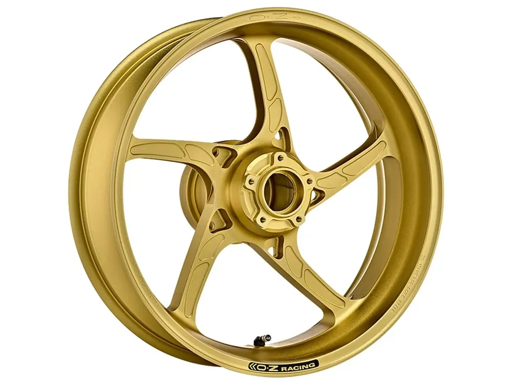 OZ Piega Aluminium Schmiedefelge hinten gold matt passend für Triumph Daytona 675 und Street Triple 675/765 Aktuell