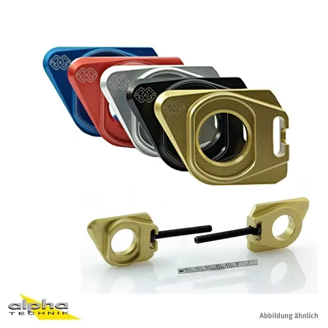 Neu Im Sortiment GILLES Achsblock blau passend für Suzuki GSXR600/750/GSR750