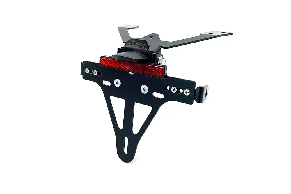 Schneller Versand alpha Technik Kennzeichenhalter passend für Kawasaki ER-6F / ER-6N Typ EX650C / ER650C Modelljahr 2009 - 2011