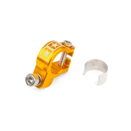 Auspuffschelle Stage6 Alu CNC Gelb Beliebt