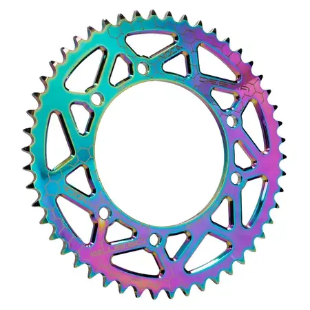 Kettenrad 50 Zähne / 420 Voca Alu neochrome Rieju MRT / Derbi Senda Top-Seller