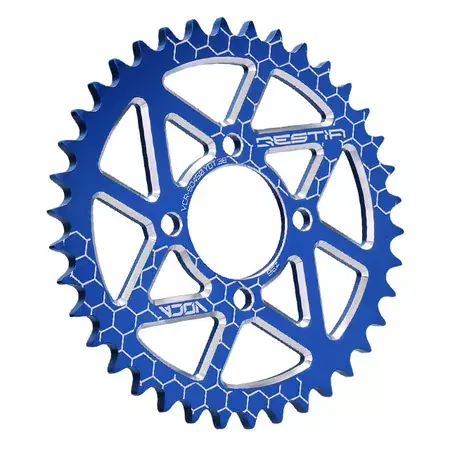 Kettenrad Yamaha DT 50 LC Portugal Z38 - 420 Alu blau Sale