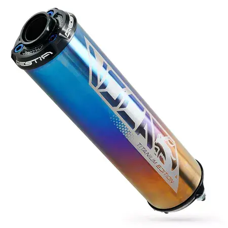 Endschalldämpfer Voca Bestia glänzend titan Super-Preis