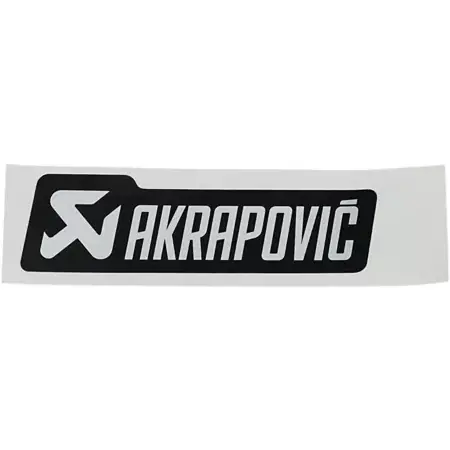 Neu Im Sortiment Aufkleber Akrapovic hitzefest 120x35mm schwarz