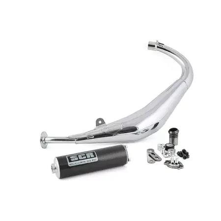 Auspuff SCR Corse SM Chrom 50cc carbone Derbi Senda / DRD Direkt Vom Hersteller