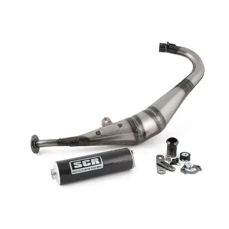 Preisknaller Auspuff SCR Corse Handmade 50cc / 70cc Carbone Derbi Senda / DRD (LOW)