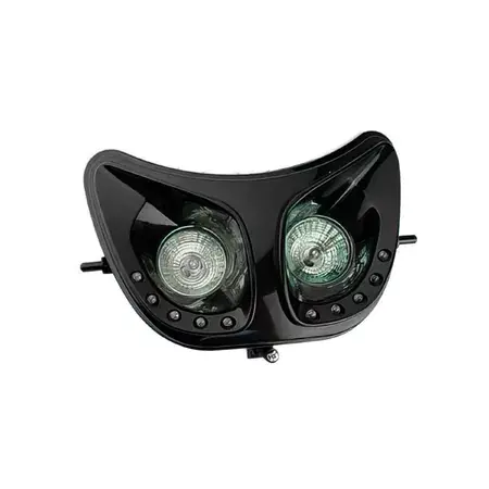 Kracherpreis Lichtmaske Doppeloptik LED Derbi Senda schwarz
