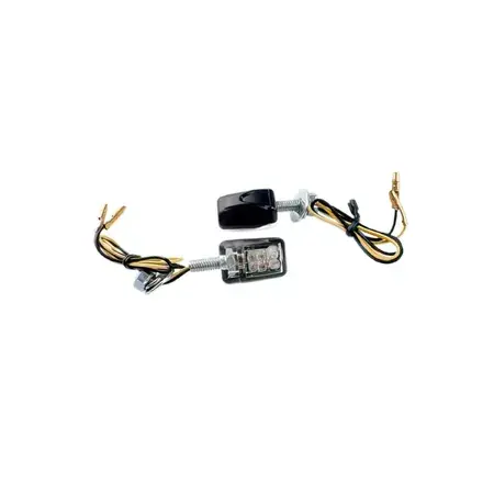 Neuheit Blinker LED Micro 6 Leds schwarz / durchsichtig