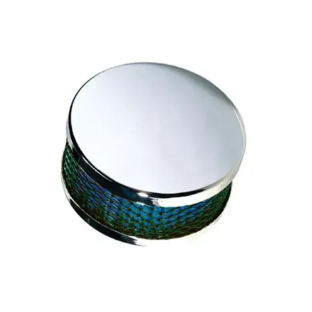 Echt Luftfilter D.28-35 flach zylindrisch gerade Gitter blau