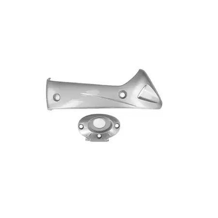Letzte Chance Auspuff Abdeckung / Hitzeschild silber Honda SH 300cc 2007 - 2013