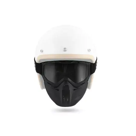 Günstig Gesichtsmaske mit Crossbrille für Jethelm NoEnd, transparent