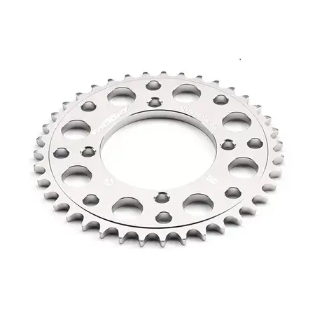 Kettenrad Alu CNC 420 - Z39 4 Schrauben YCF Pitbike silber Billig