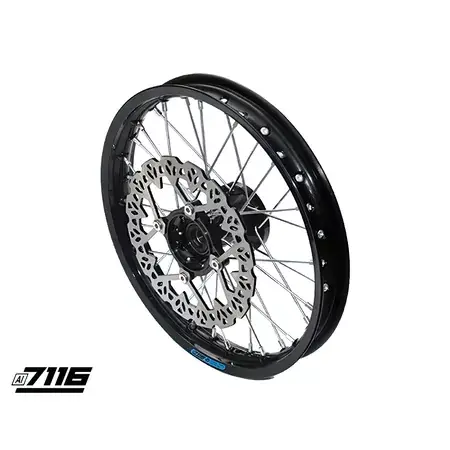 Top-Preis Felge vorn Alu 1.4x14" CNC Nabe schwarz m. Bremsscheibe YCF Factory Pitbike