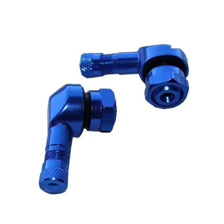Solange Der Vorrat Reicht Reifenventile tubeless 90° Alu CNC YCF blau