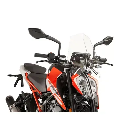 Windschild Puig New Generation Sport transparent KTM Duke 125 / 200 / 390 ab 2017 Abverkauf