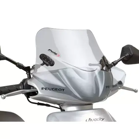 Windschild Puig City Sport getönt Peugeot Vivacity 50 / 100 / 125 2000-08 Garantierte Lieferung