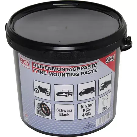 Reifen Montagepaste BGS schwarz 5 kg Neu