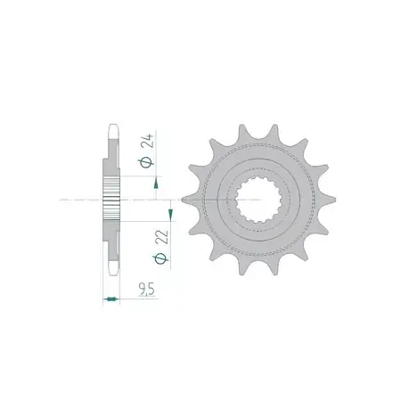 Neuheit Ritzel Afam 15 Zähne Honda CR 250 / CRF 450