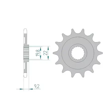 Ritzel Afam selbstreinigend 14 Zähne KXF 250 Beliebt