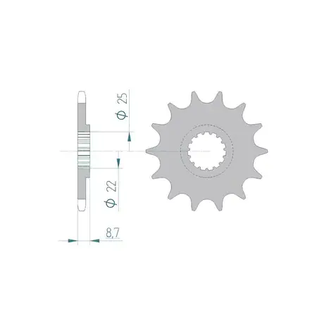 Ritzel Afam selbstreinigend 14 Zähne KTM / Husqvarna / Beta Online Kaufen