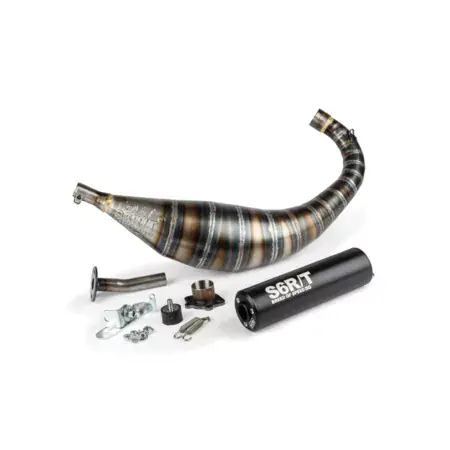 Auspuff Stage6 R/T 80 - 90cc CNC Schwarz Derbi Direktkauf