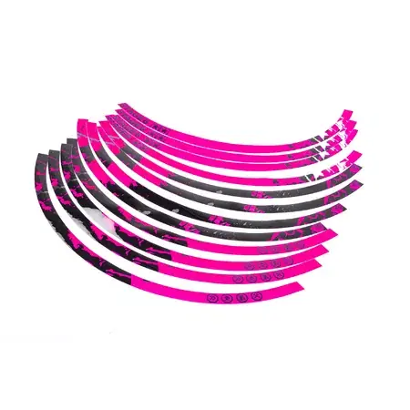 Preis Gesenkt Felgenrandaufkleber Kit 12" Stage6 rosa / schwarz