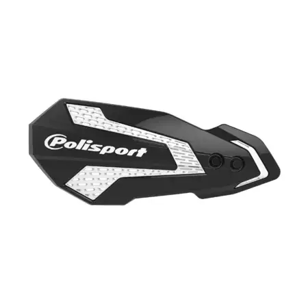 Neue Kollektion Handprotektoren Polisport MX Flow schwarz / weiß Suzuki / Kawasaki