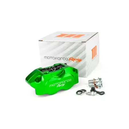 Bremssattel 4-Kolben MotoForce Racing grün Geprüft