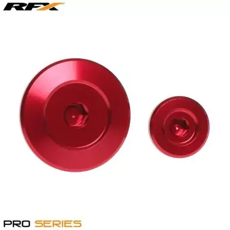 Zertifiziert Schraubenset Inspektionsöffnung Zündungsdeckel RFX Pro rot Suzuki RM-Z 250 / 450